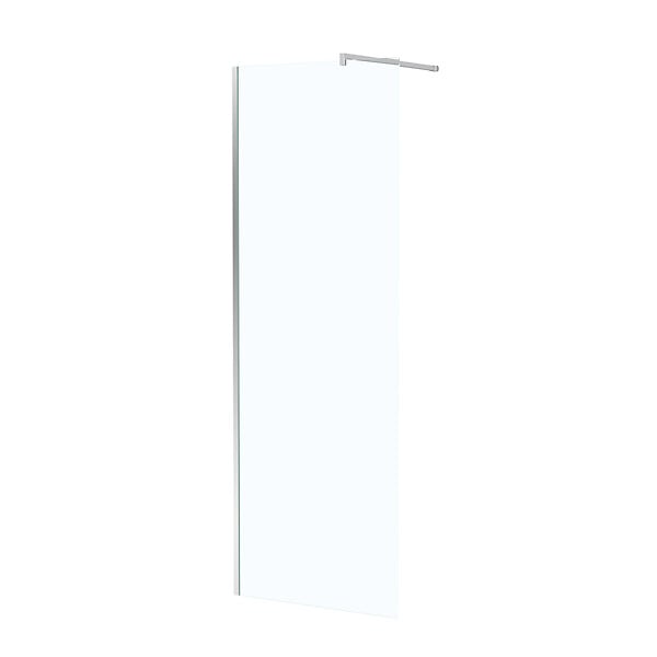 AURLANE - Paroi de Douche 70x195 cm en Verre Trempé 5 mm - Finition Chromé - CHROMED ELEMENTARY - large