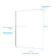 AURLANE - Paroi de Douche 160x200cm Verre Transparent - Barre de Fixation Extensible et Profil Or Brossé - vignette