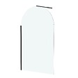 AURLANE - Paroi de Douche arrondie 120x200 cm - Profilé Noir Mat - DARK CURVED - vignette