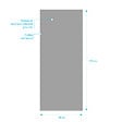 AURLANE - Panneau Mural Finition Aluminium Gris Clair Silver 90 x 210 cm - WALL'IT SILVER - vignette