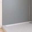 AURLANE - Panneau Mural Finition Aluminium Gris Clair Silver 90 x 210 cm - WALL'IT SILVER - vignette