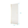 AURLANE - Porte de Douche Pivotante 70x180 cm en Verre Trempe 5 mm - Finition Or Brosse - GOLD ELEMENTARY - vignette