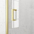 AURLANE - Porte de douche Coulissante 120x200cm - Profilés Or Doré Brossé - Verre Trempé 6mm - GOLDY CRUSH - vignette