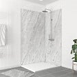 AURLANE - Pack de 2 Panneaux Muraux Pierre Artic Storm 90+120x210 cm avec Profilés ANODISE BRILLANT - STONE'IT - vignette