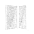 AURLANE - Pack de 2 Panneaux Muraux Pierre Artic Storm 90+120x210 cm avec Profilés ANODISE BRILLANT - STONE'IT - vignette