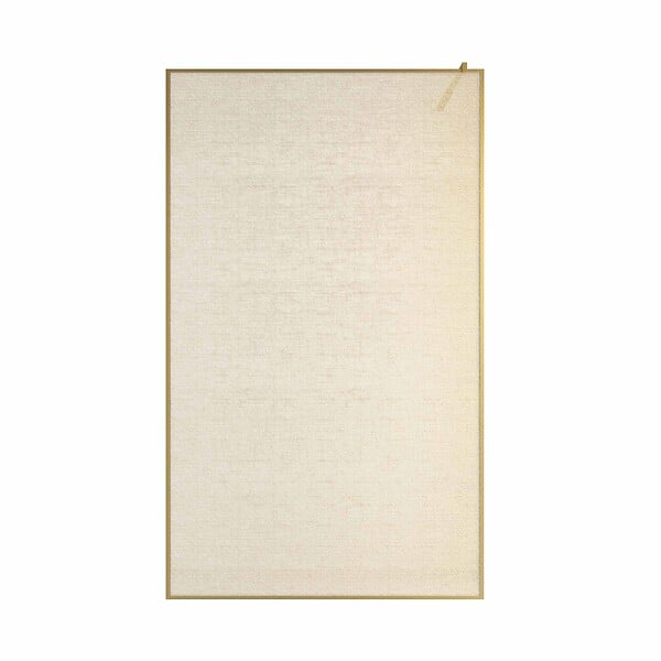 AURLANE - Paroi de douche 120x200cm - Verre feuilleté avec tissu doré - Encadrement Or Doré Brossé - COUTURE - large