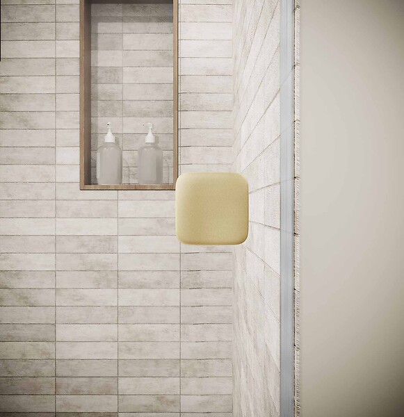 AURLANE - Porte de Douche Pivotante 70x195cm - Verre Trempe 8mm Anticalcaire - Alu Or Brosse - GOLD ELEMENTARY - large
