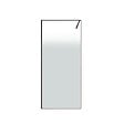 AURLANE - Paroi de douche 90x200cm - Verre degrade blanc effet brume - Encadrement noir mat - NEPHELIE - vignette