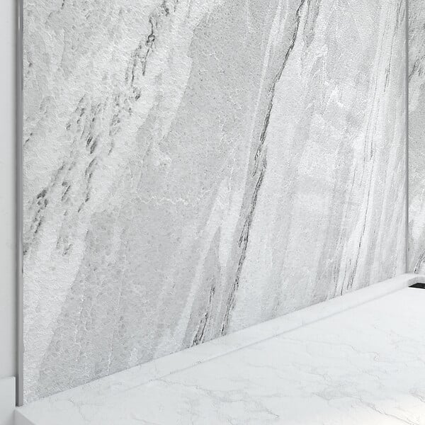 AURLANE - Panneau Mural Pierre Finition Artic Storm 120 x 210 cm - STONE'IT ARTIC STORM - large