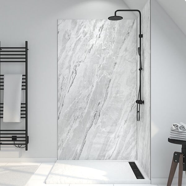 AURLANE - Panneau Mural Pierre Finition Artic Storm 120 x 210 cm - STONE'IT ARTIC STORM - large