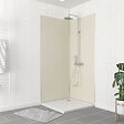 AURLANE - Pack 2 Panneaux muraux Ivoire 90x210cm avec Profilés Chrome - WALL'IT - vignette