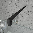 AURLANE - Paroi de Douche 140x195 cm en Verre Trempé 5 mm - Finition Noire - DARK ELEMENTARY - vignette