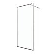 AURLANE - Paroi de Douche 100x200 cm - Cadre et Bras Aluminium Chrome - CHROMED CONTOURING - vignette