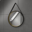 AURLANE - Pack Meuble SDB 60cm sur pieds 3 tiroirs Chene_Vasque blanche + Miroir Barber - TIMBER 60 - vignette