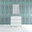 AURLANE - Pack Meuble Salle de Bains 80cm Blanc 3 Tiroirs, Vasque, Miroir 60x80 et réglette Led - XENOS - vignette