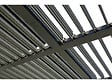 HABITAT ET JARDIN - Pergola bioclimatique avec store en aluminium "Kensington" - 3 x 5 m - Gris - vignette
