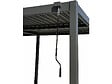 HABITAT ET JARDIN - Pergola bioclimatique avec store en aluminium "Kensington" - 3 x 5 m - Gris - vignette