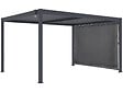 HABITAT ET JARDIN - Pergola bioclimatique avec store en aluminium "Windsor" - 3 x 4 m - Gris - vignette