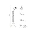 ARKEMA DESIGN - Arkema Design Happy - Douche solaire pour piscine avec lave-pieds, anthracite (H120/7016) - vignette