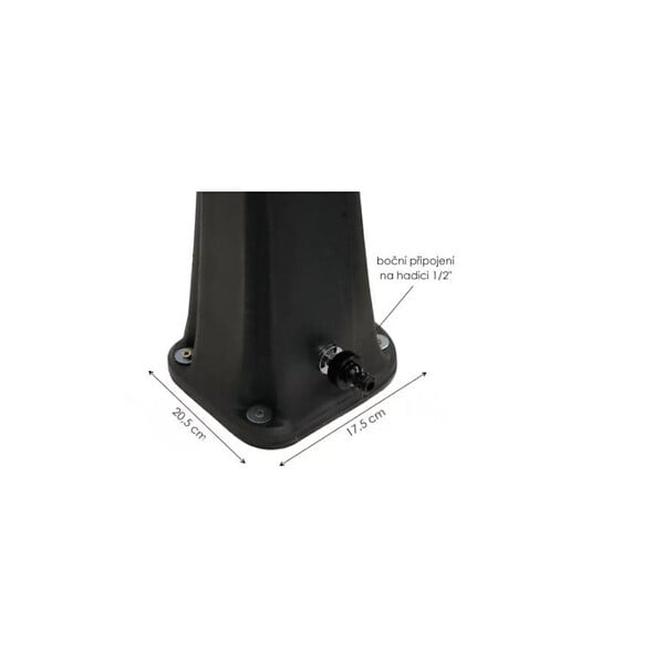 ARKEMA DESIGN - Arkema Design Happy - Douche solaire pour piscine avec lave-pieds, anthracite (H120/7016) - large