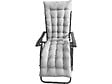 HABITAT ET JARDIN - Lot de 2 fauteuils de jardin inclinable zéro gravité avec coussin matelassé "Sintra" - Gris - vignette