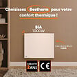 BESTHERM - Radiateur électrique fixe à inertie sèche fonte - BESTHERM - BIA 1000W - horizontal blanc - vignette