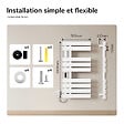 EMKE - EMKE Sèche-serviettes Électrique Salle de Bain WiFi 1000x500 mm 320W, Blanc, Chauffe-serviettes Électrique - vignette