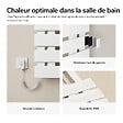 EMKE - EMKE Sèche-serviettes Électrique Salle de Bain WiFi 1300x500 mm 440W, Blanc, Chauffe-serviettes Électrique - vignette
