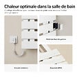 EMKE - EMKE Sèche-serviettes Électrique Salle de Bain WiFi 1000x500 mm 320W, Blanc, Chauffe-serviettes Électrique - vignette