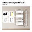 EMKE - EMKE Sèche-serviettes Électrique Salle de Bain WiFi 1000x500 mm 320W, Blanc, Chauffe-serviettes Électrique - vignette