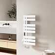 EMKE - EMKE Sèche-serviettes Électrique Salle de Bain WiFi 850x400 mm 230W, Blanc, Chauffe-serviettes Électrique - vignette