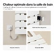EMKE - EMKE Sèche-serviettes Électrique Salle de Bain WiFi 850x400 mm 230W, Blanc, Chauffe-serviettes Électrique - vignette