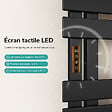 EMKE - EMKE Sèche-serviettes Électrique Salle de Bain WiFi 1000x500 mm 320W, Noir, Chauffe-serviettes Électrique - vignette
