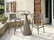 HABITAT ET JARDIN - Lot de 2 chaises hautes empilables en plastique "Néora" - Taupe - vignette