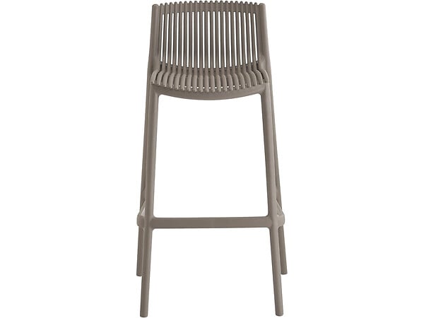 HABITAT ET JARDIN - Lot de 2 chaises hautes empilables en plastique "Néora" - Taupe - large