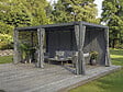 HABITAT ET JARDIN - Rideau pour pergola bioclimatique "Kensington" - 3 x 5 m - Gris - vignette