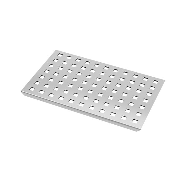 AURLANE - Grille perforée en inox pour receveur - 20.15x12.3x0.55cm - ROCK 2 GRID DRILL - large