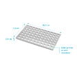 AURLANE - Grille perforée en inox pour receveur - 20.15x12.3x0.55cm - ROCK 2 GRID DRILL - vignette