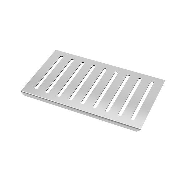 AURLANE - Grille rainurée en inox pour receveur - 20.15x12.3x0.55cm - ROCK 2 GRID LINE - large