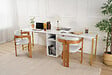 HABITAT ET JARDIN - Bureau en bois "Twin Study Desk" - 240 x 60 x 74 cm - Or blanc - vignette