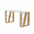 HABITAT ET JARDIN - Bureau en bois "Honey" - 140 x 60 x 75 cm - Chêne blanc - vignette