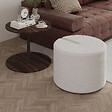 HABITAT ET JARDIN - Table d'appoint avec pouf en bois "Vexana" - 43 x 43 x 47 cm - Marron - vignette