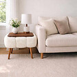 HABITAT ET JARDIN - Table d'appoint en bois "Papatya 35x45" - 45 x 35 x 44 cm - Blanc - vignette