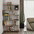 HABITAT ET JARDIN - Bibliothèque en bois "Elif" - 90 x 20 x 156 cm - Marron clair - vignette