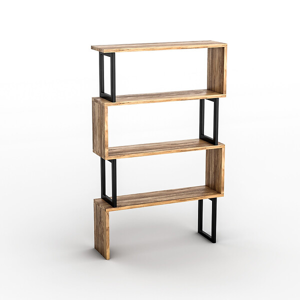 HABITAT ET JARDIN - Bibliothèque en bois "Ceylan" - 80 x 22 x 128 cm - Marron - large