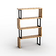HABITAT ET JARDIN - Bibliothèque en bois "Ceylan" - 80 x 22 x 128 cm - Marron - vignette