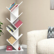 HABITAT ET JARDIN - Bibliothèque en bois "Hitit" - 46 x 22 x 128 cm - Blanc - vignette