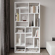 HABITAT ET JARDIN - Bibliothèque en bois "Nicola" - 90 x 30 x 180 cm - Blanc - vignette
