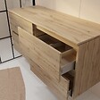 AURLANE - Meuble de Salle de Bains 120 cm à Tiroirs avec Plan Finition Chêne Naturel - TIMBER - vignette