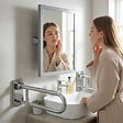 BEMETA - Miroir mural PMR 40 x 60 cm en acier inoxydable, pose portrait ou paysage Bemeta HELP (301401031) - vignette